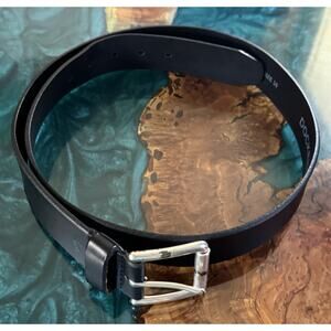 Dockers Belt Mens Large 38 Black Synthetic Leather Dress Casual Buckle